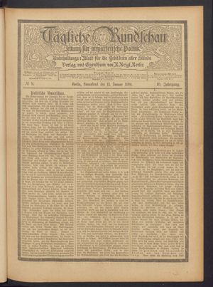 Tägliche Rundschau on Jan 11, 1890