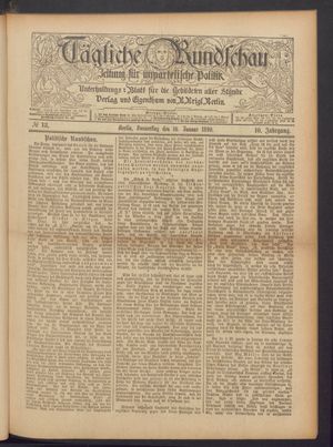 Tägliche Rundschau vom 16.01.1890