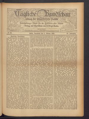 Tägliche Rundschau vom 08.02.1890