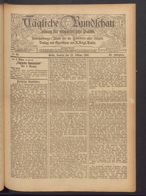 Tägliche Rundschau vom 23.02.1890