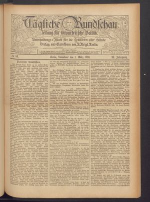 Tägliche Rundschau vom 01.03.1890