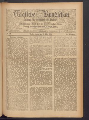 Tägliche Rundschau vom 02.03.1890