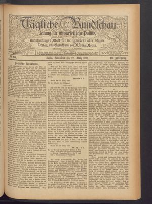 Tägliche Rundschau vom 22.03.1890