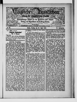 Tägliche Rundschau on Apr 22, 1890