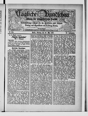 Tägliche Rundschau on May 20, 1890