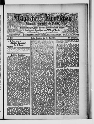 Tägliche Rundschau on May 24, 1890