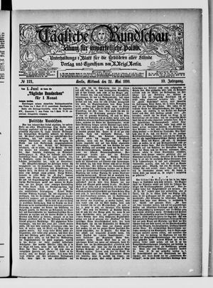 Tägliche Rundschau on May 28, 1890