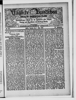 Tägliche Rundschau on Jun 1, 1890