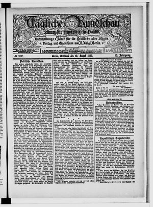 Tägliche Rundschau vom 13.08.1890