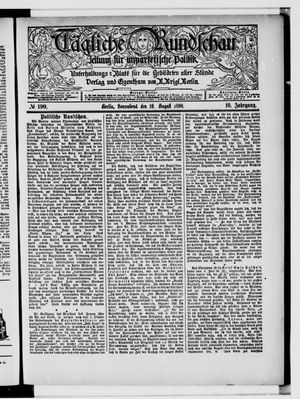 Tägliche Rundschau on Aug 16, 1890