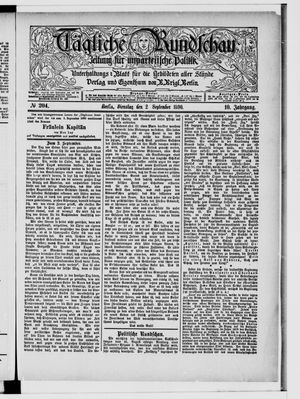 Tägliche Rundschau vom 02.09.1890