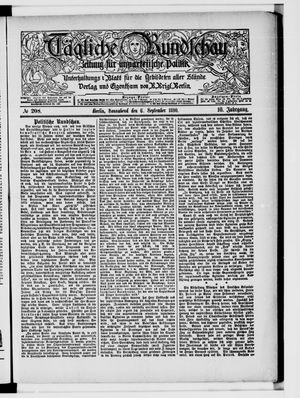 Tägliche Rundschau on Sep 6, 1890