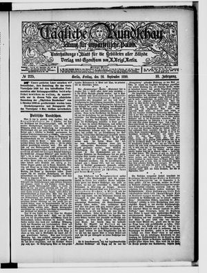 Tägliche Rundschau on Sep 26, 1890