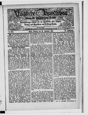 Tägliche Rundschau vom 30.09.1890