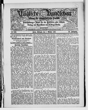 Tägliche Rundschau on Oct 1, 1890