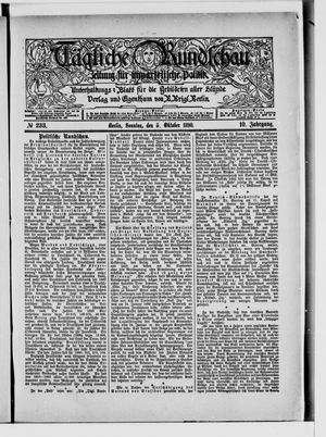 Tägliche Rundschau vom 05.10.1890