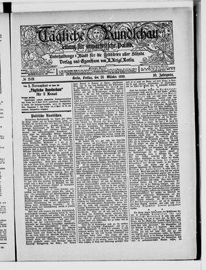 Tägliche Rundschau on Oct 24, 1890