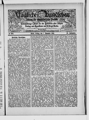 Tägliche Rundschau vom 07.11.1890