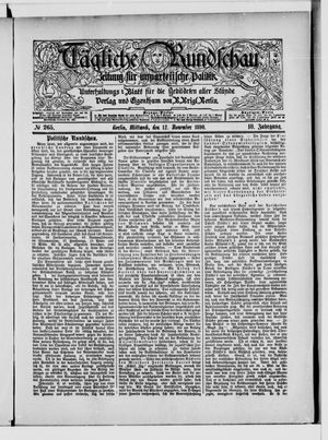 Tägliche Rundschau on Nov 12, 1890