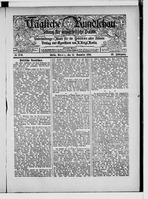 Tägliche Rundschau vom 18.11.1890