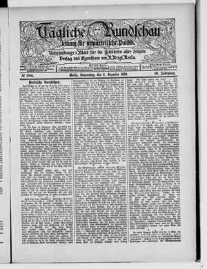 Tägliche Rundschau vom 04.12.1890