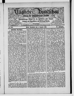 Tägliche Rundschau on Dec 6, 1890