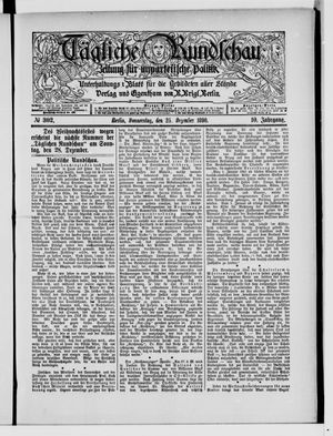 Tägliche Rundschau vom 25.12.1890