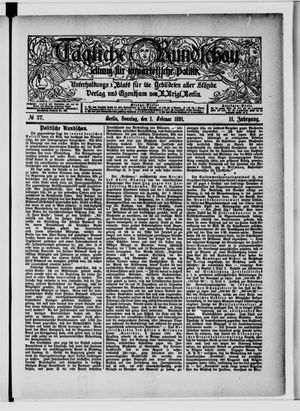 Tägliche Rundschau vom 01.02.1891