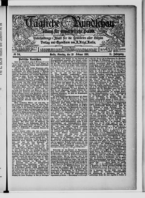 Tägliche Rundschau vom 10.02.1891