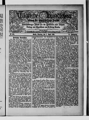 Tägliche Rundschau on Apr 7, 1891