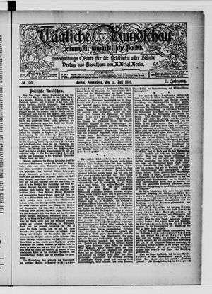 Tägliche Rundschau vom 11.07.1891