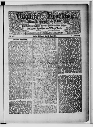 Tägliche Rundschau on Jul 15, 1891