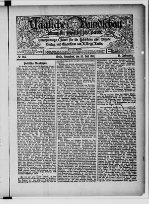 Tägliche Rundschau vom 18.07.1891