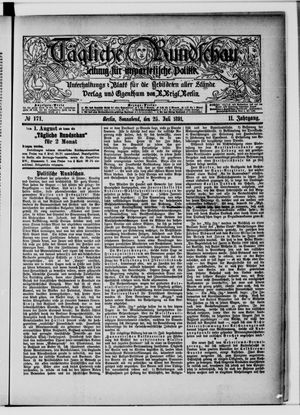 Tägliche Rundschau vom 25.07.1891