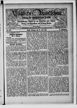 Tägliche Rundschau vom 28.07.1891