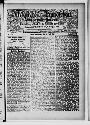 Tägliche Rundschau vom 30.07.1891