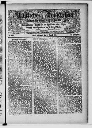 Tägliche Rundschau vom 05.08.1891