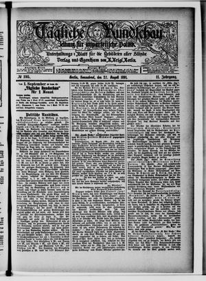 Tägliche Rundschau vom 22.08.1891