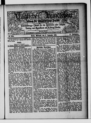 Tägliche Rundschau vom 02.09.1891