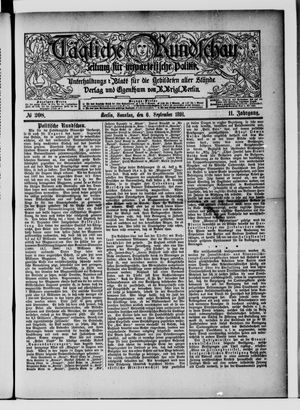 Tägliche Rundschau vom 06.09.1891