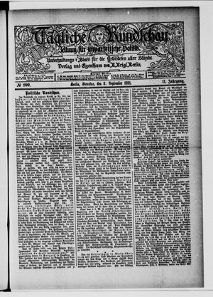 Tägliche Rundschau on Sep 8, 1891