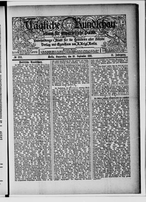 Tägliche Rundschau vom 10.09.1891