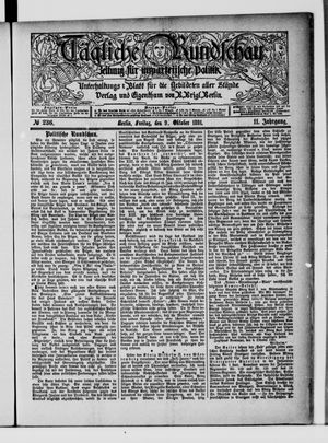 Tägliche Rundschau vom 09.10.1891