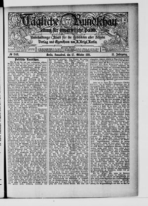 Tägliche Rundschau vom 17.10.1891