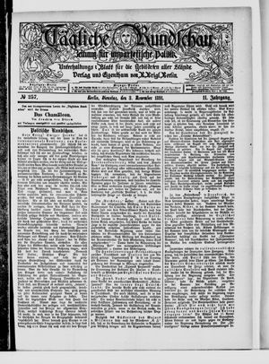 Tägliche Rundschau vom 03.11.1891