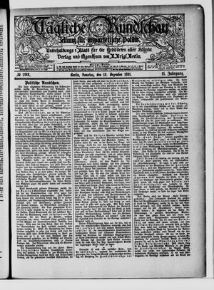 Tägliche Rundschau vom 13.12.1891