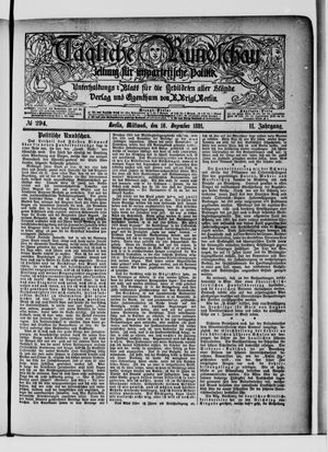Tägliche Rundschau vom 16.12.1891