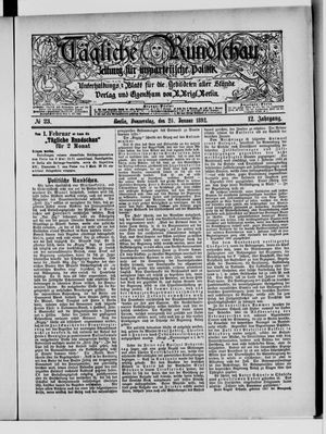 Tägliche Rundschau on Jan 28, 1892