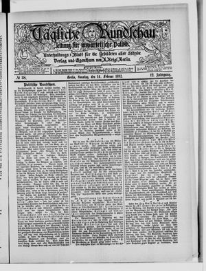 Tägliche Rundschau on Feb 14, 1892