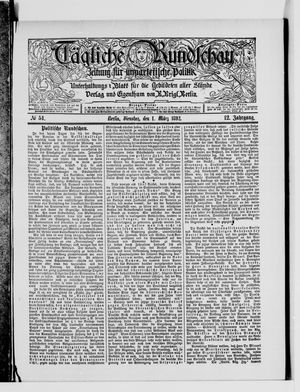 Tägliche Rundschau on Mar 1, 1892